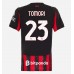 AC Milan Fikayo Tomori #23 Hemma matchtröja Dam 2025-26 Kortärmad Billigt